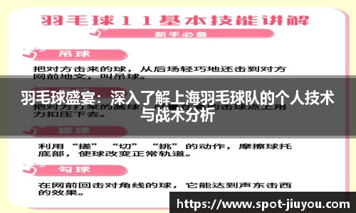 羽毛球盛宴：深入了解上海羽毛球队的个人技术与战术分析